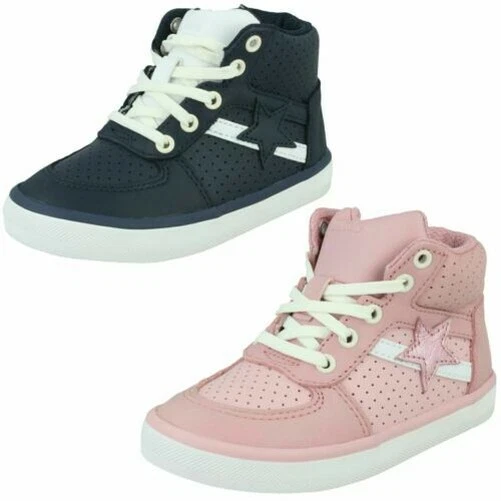 Bambini Clarks Casual Scarpe da Ginnastica Alte 'Città Fiocco'