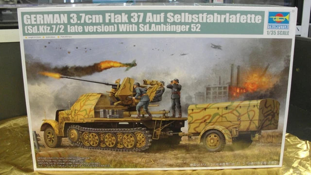 Modèle Réduit Wespe Models SdKfz 7/2 Flak 37mm 1/16 - Résine Prêt à Exposer 16006
