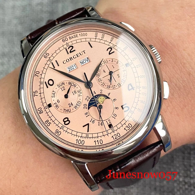 Sekonda Orologio Classico Uomo Pelle Nera Quadrante Blu Notte Indici Oro Rosa 1701