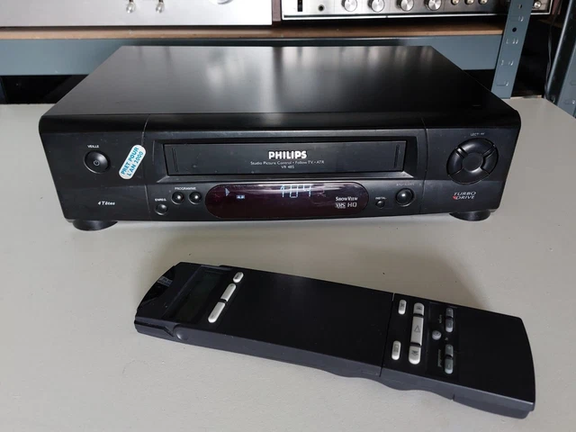 Télécommande D'origine Philips RT760/104 Pour Magnétoscope VHS - Modèle D'occasion Avec Garantie 6 Mois