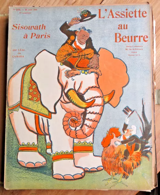 L'assiette Au Beurre/N°274/1906/Sisowath A Paris Par Camara/Cambodge