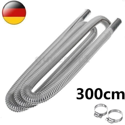 STAINLESS STEEL 300CM Exhaust Exhaust Hose Exhaust Pipe Air Diesel