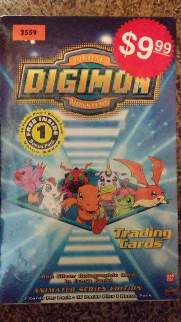 UPPER DECK DIGIMON Animated Series Trading Cards 11 Packs Sealed Box $40.00  - PicClick