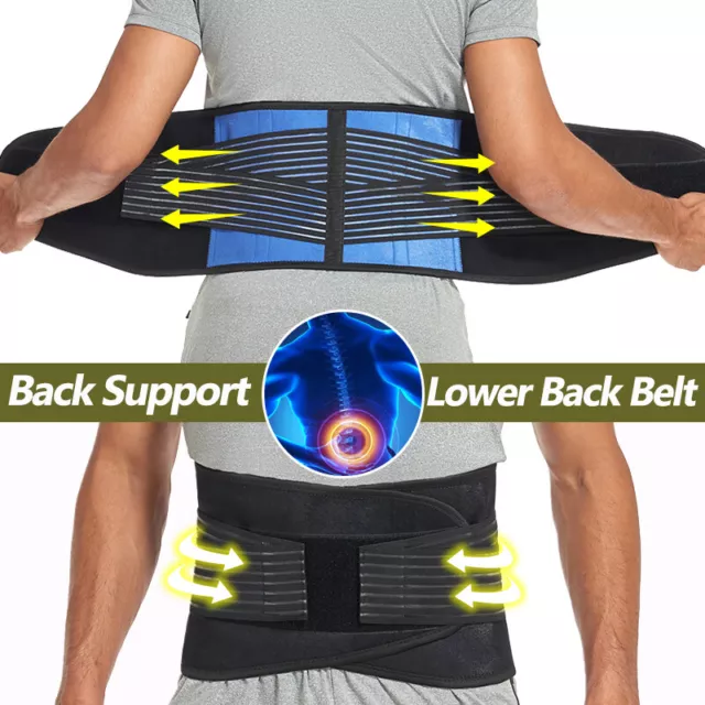 Lumbar Lower Back Support Belt Brace Spine Pain Relief Posture Waist Trimmer AU