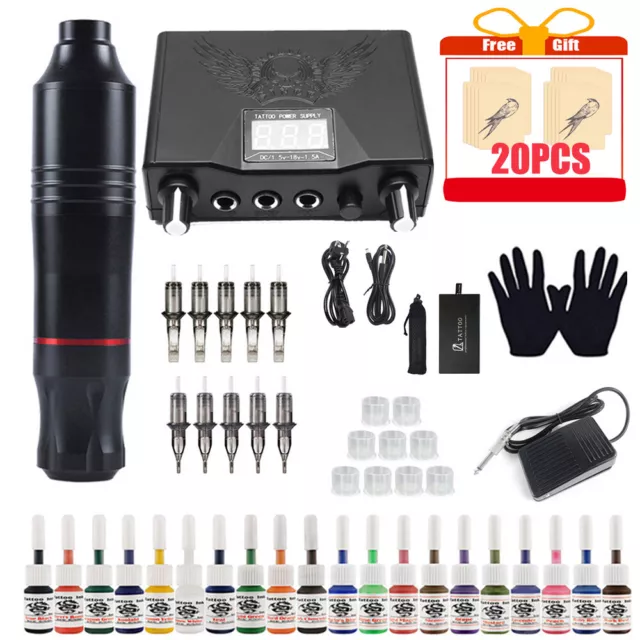 Tätowierung Komplett Rotary Tattoo Kit Maschine Set Stift für Tattoo Anfänger