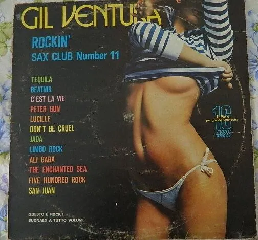 Gil Ventura - Rockin' - Sax Club Number 11,  LP Album Odeon 3C 054-18117 1975 IT