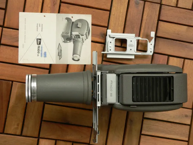 Leitz Leica Prado 66 Projektor mit Kabel und Bedienungsanleitung