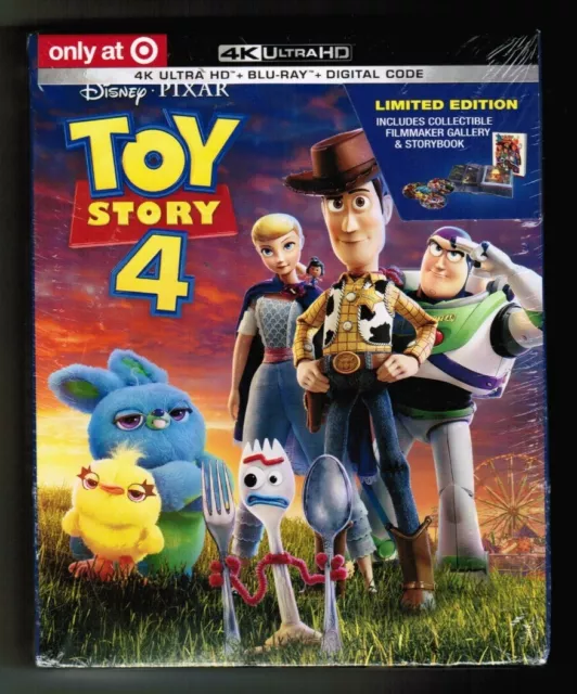 Disney/Pixar's TOY STORY 4 [TARGET-EXCLUSIVE 4K ULTRA HD/Blu-ray, 2019] - NEW!