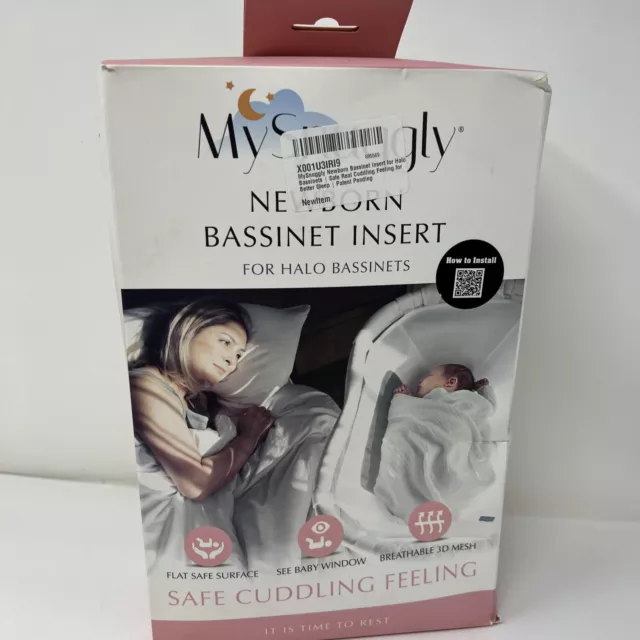 MySnuggly Newborn Bassinet Insert for Fisher-Price Bassinet | Safe Real Cuddling