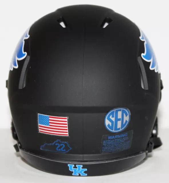 2022 Kentucky Wildcats Custom Riddell Mini Helmet vs Louisville 3