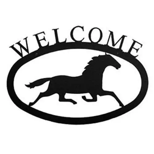 Horse Welcome Sign in 2 Designs Made in USA