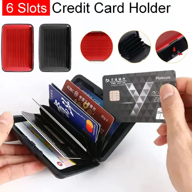 New Deluxe Wallet Credit Card Holder Anti RFID blocking Scanning Aluminum Case