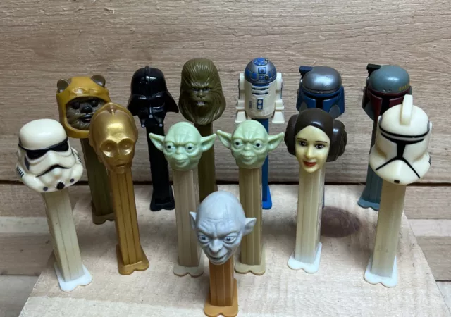 Vintage Star Wars PEZ Dispensers (Lot Of 13)