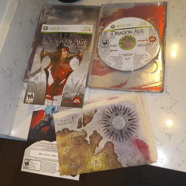 Dragon Age: Origins Collectors Edition (Xbox 360, 2009) Steel Book COMPLETE! CiB