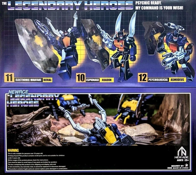 TRANSFORMERS G1 NEWAGE Insecticons Shrapnel Bombshell Kickback H10 H11 ...