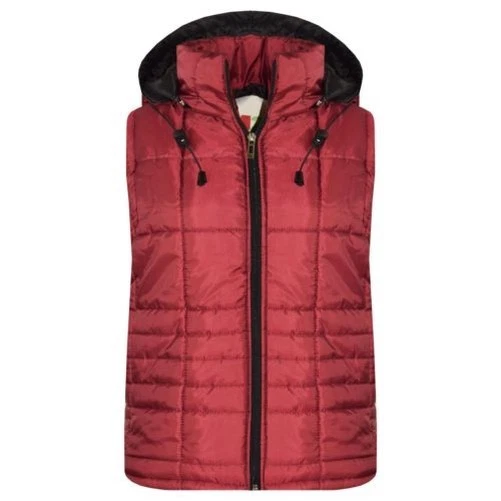 Bambine Ragazzi senza Maniche Imbottito con Cappuccio Foderato Gilet Jacket 5-13