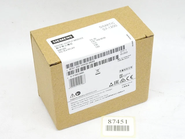 Siemens S7-1200 6ES7222-1HH32-0XB0/6ES7 222-1HH32-0XB0 / Neuf Emballage Scellé