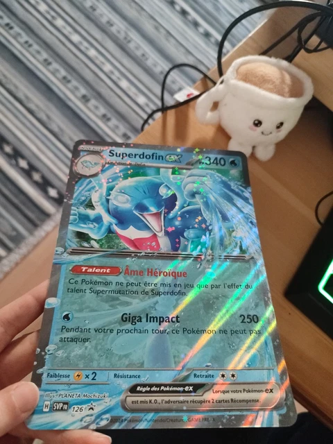 CARTE POKÉMON : Superdofin Ex Ultra Rare 2024 Écarlate & Violet SV126 CARTE POKÉMON : Superdofin Ex Ultra Rare 2024 Écarlate & Violet SV126