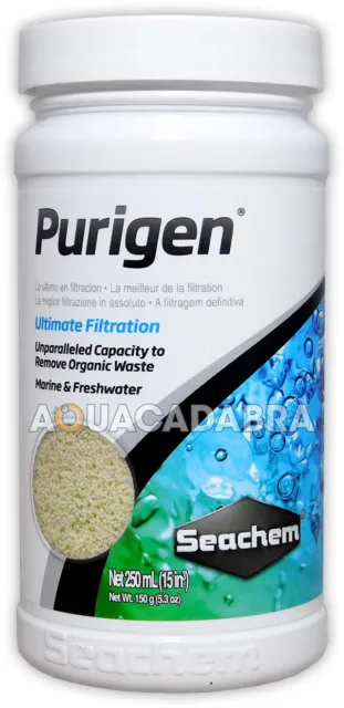 SEACHEM PURIGEN 250ml ULTIMATE FILTER MEDIA ORGANIC WASTE AQUARIUM FISH TANK