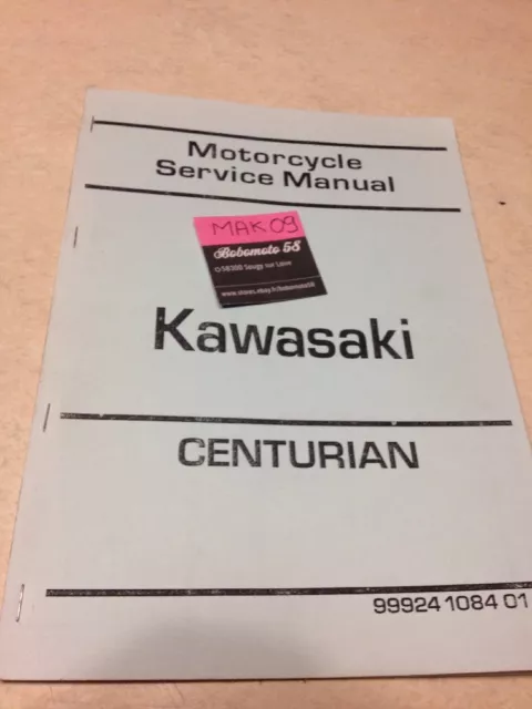 Kawasaki Centurian 100 Cc revue technique moto workshop Manuel Atelier