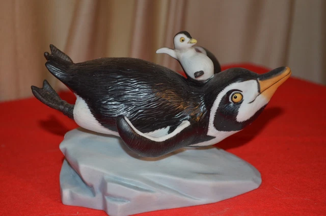 Franklin Mint Porcelain Penguin vintage 1987 L@@K!!