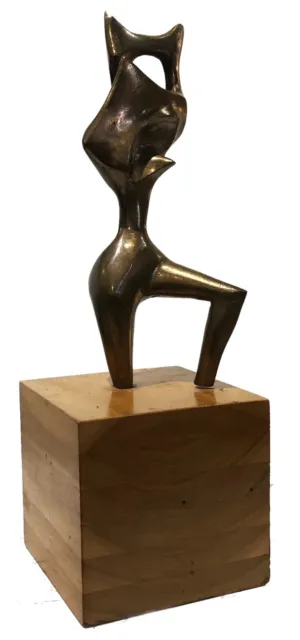 Surrealist Abstract Bronze Sculpture in Style of Wifredo Lam, ca. 1950’s-60’s