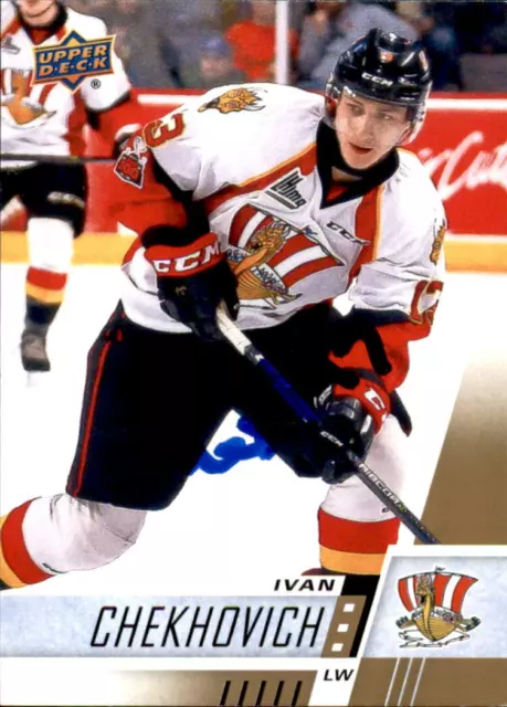 Ivan Chekhovich SIGNED autographed 17/18 UPPER DECK CHL card 254 SAN JOSE SHARKS