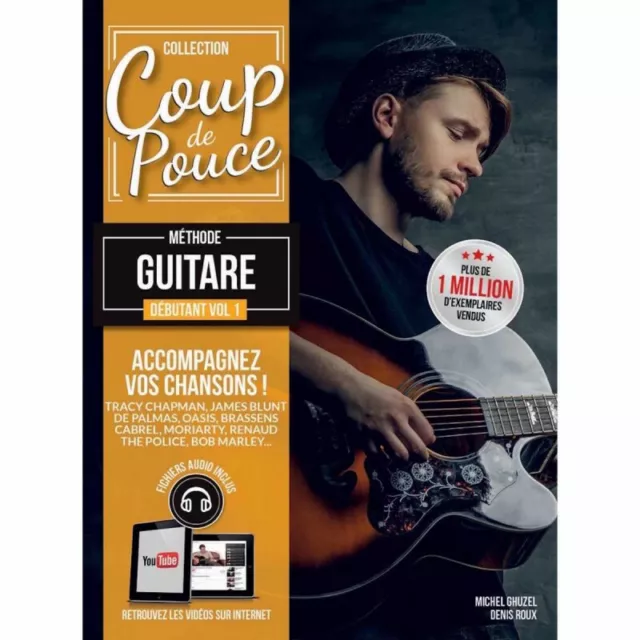 Bloc notes guitare ; débutant - Denis Roux - Coup De Pouce - Livre