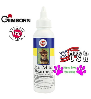 Mc Gimborn Miracle Cuidado R-7 Oído Termitas Spinose Tratamiento 118ml Perro Cat