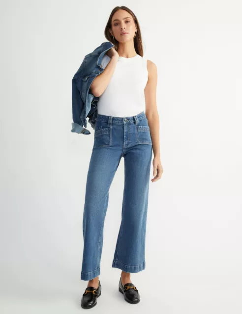 KATIES - Womens Jeans -  Flared Denim With Laid On Pockets