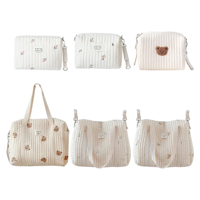 Portable Stroller Bag Organizer Drinking Cup Holder Handbags Diaper Nappy Bag