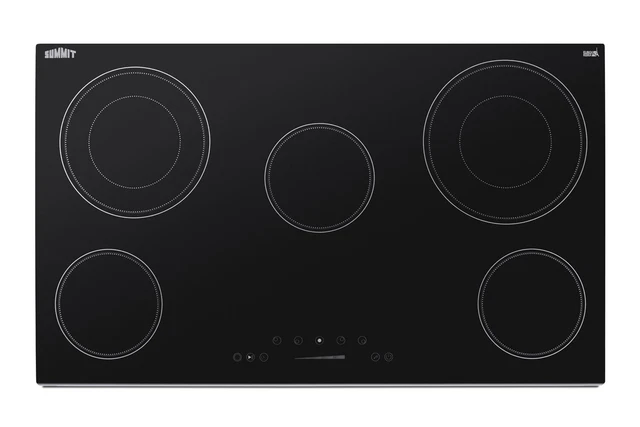 Summit CR5B36T 36"W 5 Burner Electric Cooktop