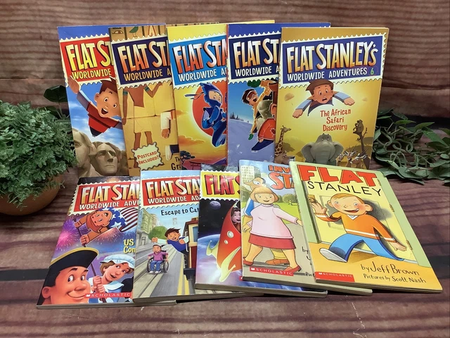 Flat Stanley Lot 10 Pb Chapter Books!! *Free Shipping*  B-9 #513