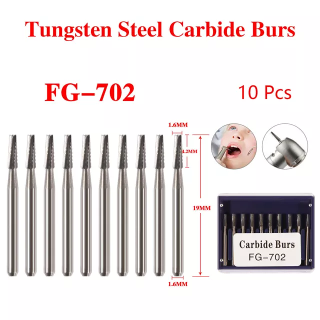 Dental Round Tungsten Carbide FG Burs For Surgical High Speed Handpieces FG702