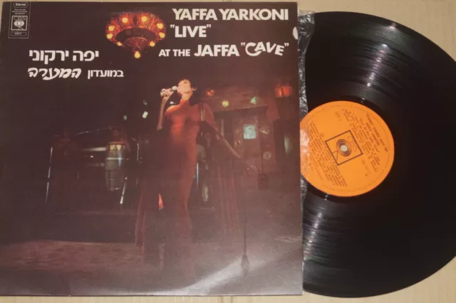 Yaffa Yarkoni -"Live" At The Jaffa "Cave"- LP Israel, CBS (65111)
