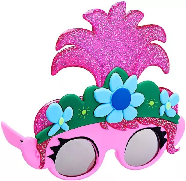 Sun-Staches Trolls Official Characters Costume Accessory Mask, UV400 Poppy