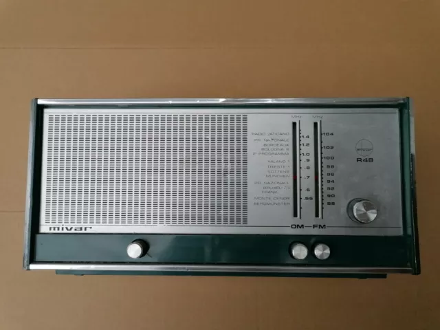 Radio Vintage Mivar R 48 Om/Fm Anni 70'