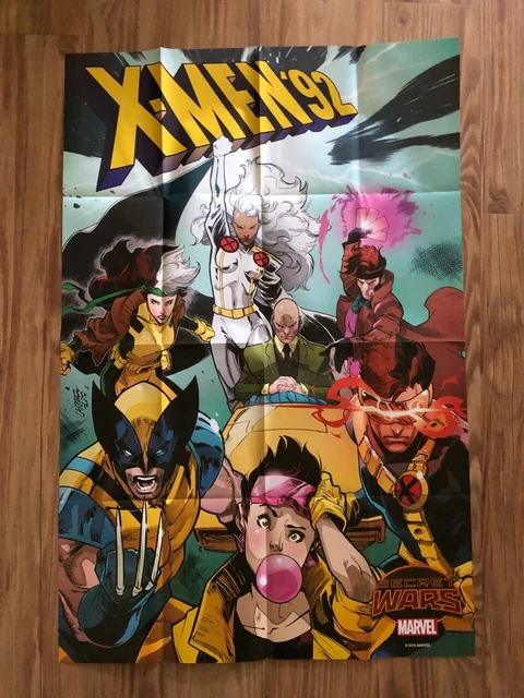 X-Men '92 Promo Poster 2015 Marvel Comics 24x36 NEVER USED