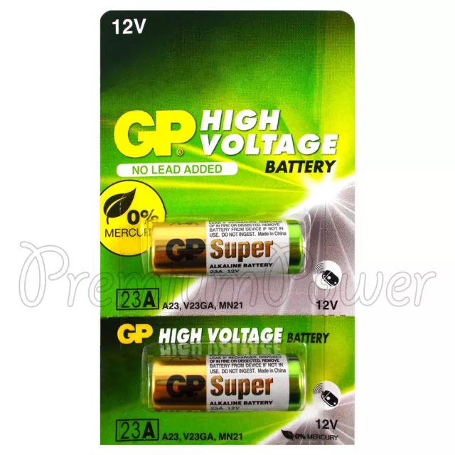 2 X Gp 23A Alkalisch Super Batterien 12V MN21 A23 E23A V23GA 3LR50 LRV08 VR22