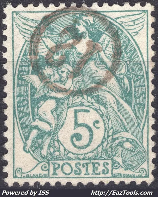 FRANCE TYPE BLANC 5c N° 111 AVEC OBLITERATION JOUR DE L'AN 12 ENCERCLÉ