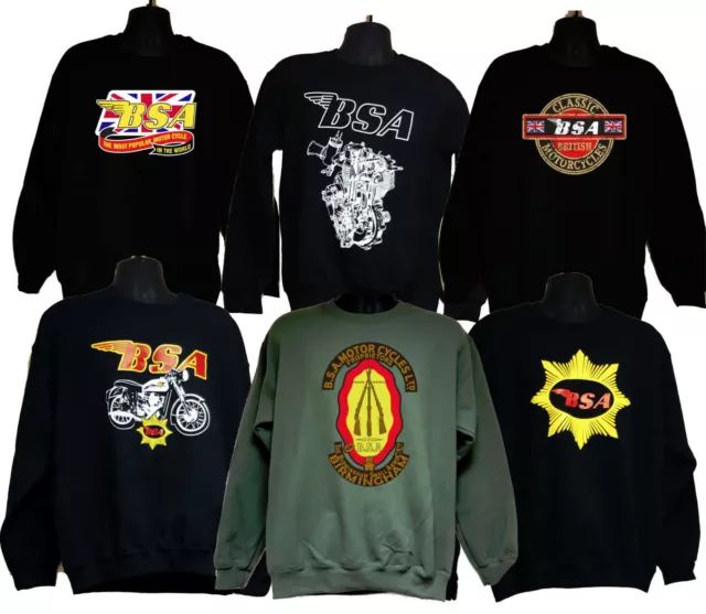 BSA Official Licensed Sweatshirts Wing, Rifles, Motorcycles, 6 Sizes  11 Designs