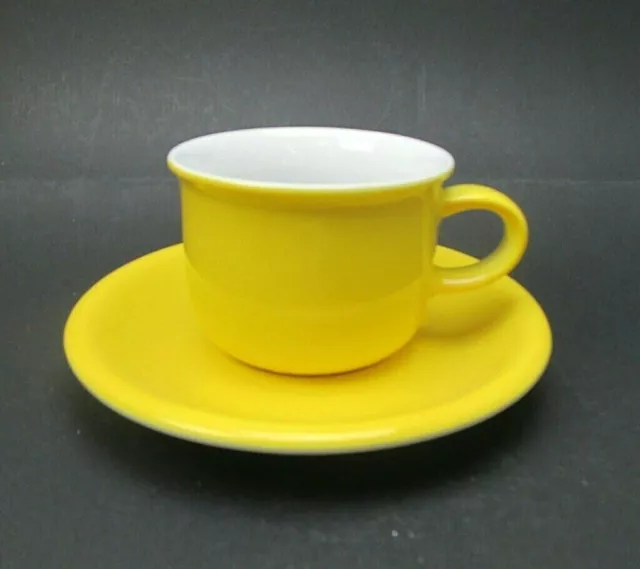 Kaffeetasse mit Untertasse Arzberg Daily Colori gelb Porzellan