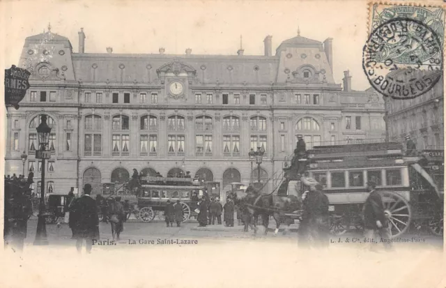 Cpa 75 Paris Gare Saint Lazare