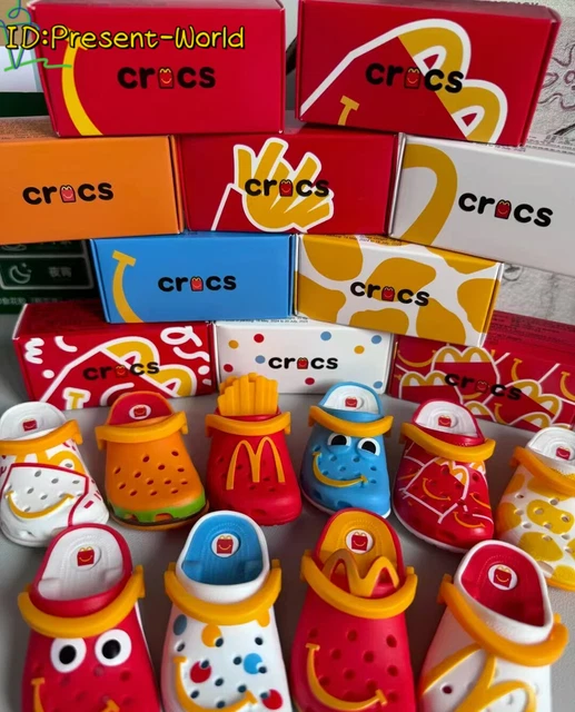 2024 MCDONALD'S MINI Crocs Keychain Happy Meal Toys or Set New Gift HOT
