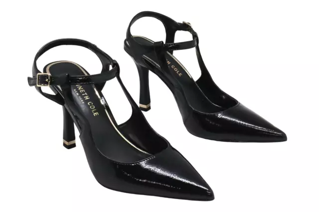 Kenneth Cole New York Romi Ankle Sling Pumps Black KL22ROA01 Size 9 MED