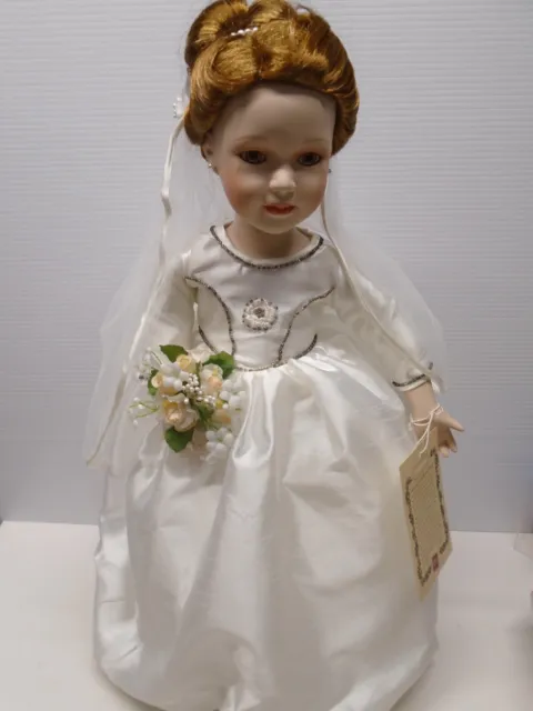 Russ Victorian Grace Porcelain Doll - The Bride, Grace New in Box 20 inch