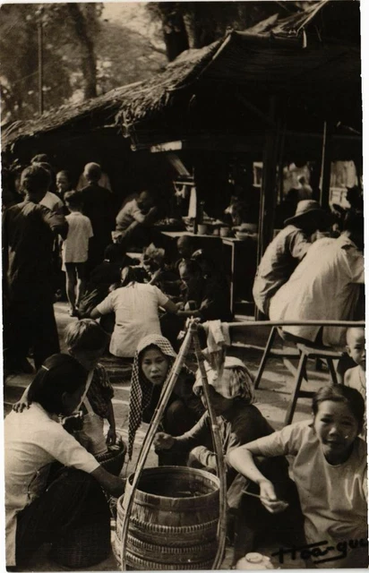 CPA AK VIETNAM Cochinchine - Marché aux environs de SAIGON (212612)