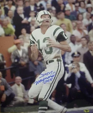 Don Maynard signed New York Jets 16X20 Photo w/ HOF 87