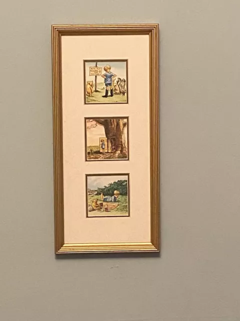 Disney's Classic Winnie the Pooh Framed Wall Art Prints 100 Acre Wood Nursery