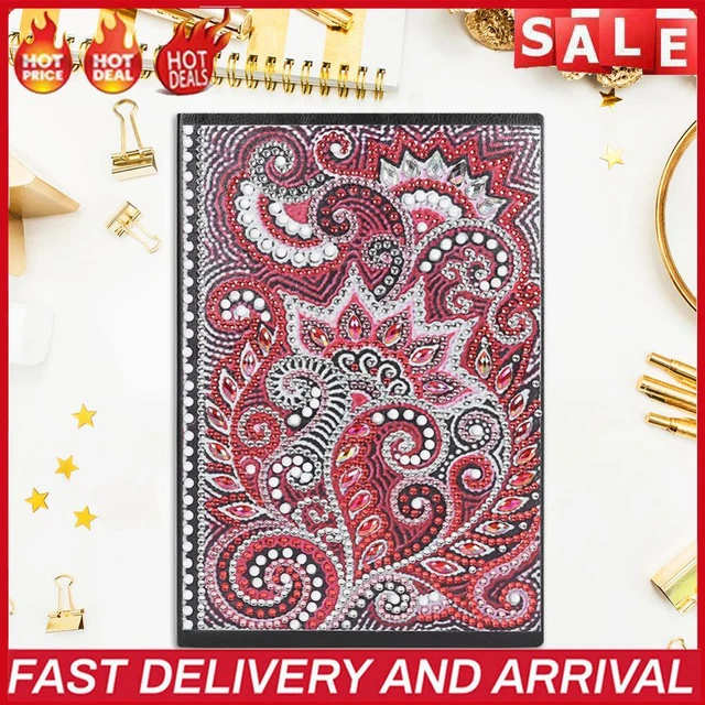 DIY Mandala Special Shaped Diamond Painting A5 Notebook 50 Pages Journal Book